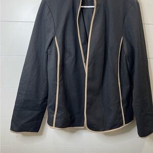 Elegant Black and Tan Women's Jacket